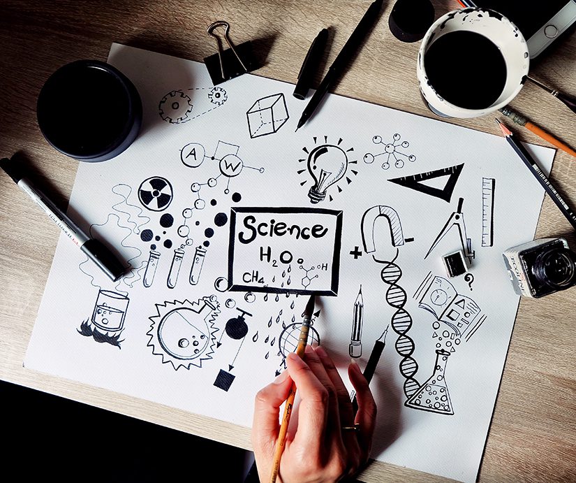 content development starts with design like with science image